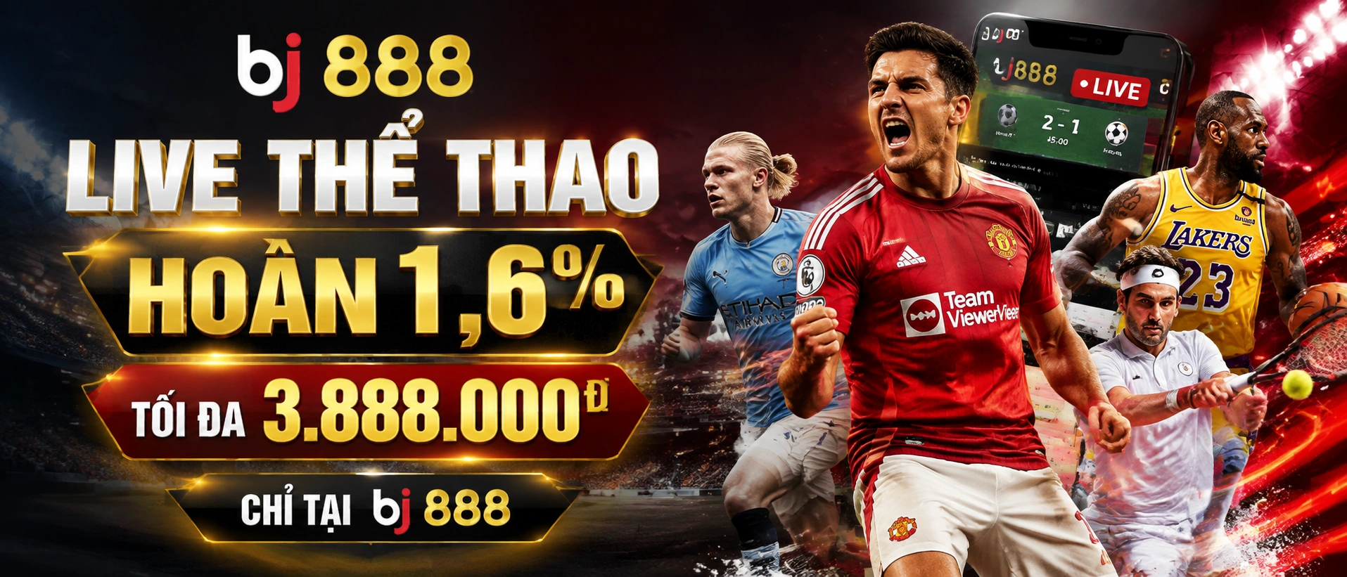 Trải nghiệm thể thao trên BJ888